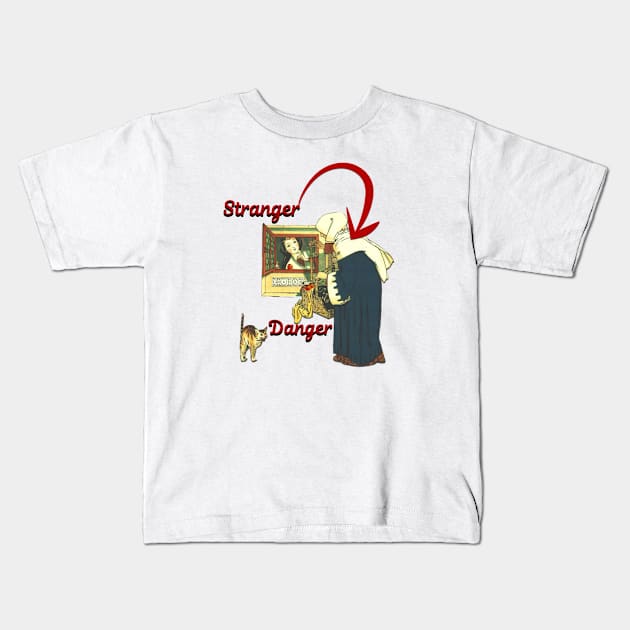 Stranger Danger Snow White Kids T-Shirt by Pheona and Jozer Designs